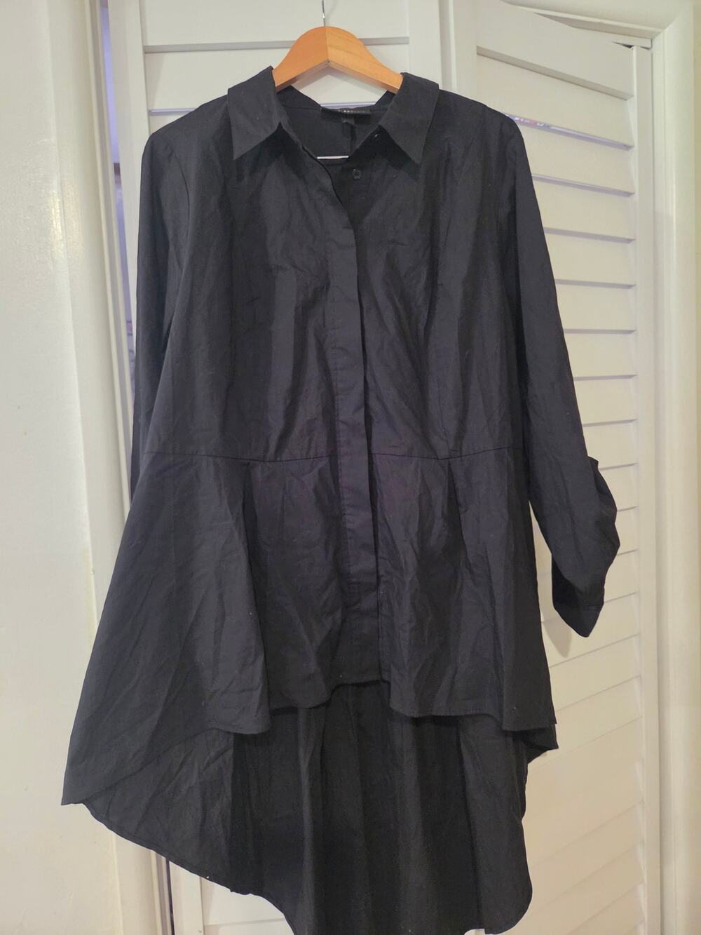 Torrid Hi Low Plus size black blouse